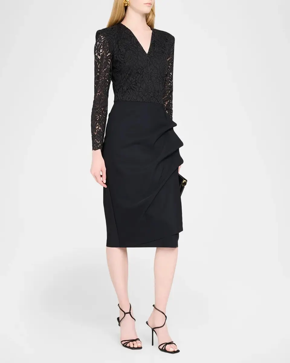 Chiara Boni La Petite Robe Maode Ruched Velvet Mermaid Gown | Thumbnail 4