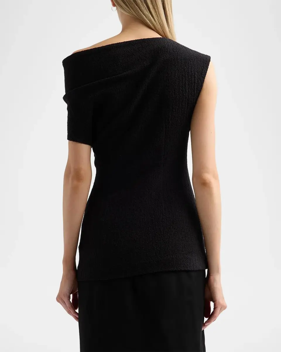 TOTEME Draped One-Shoulder Top | Thumbnail 3
