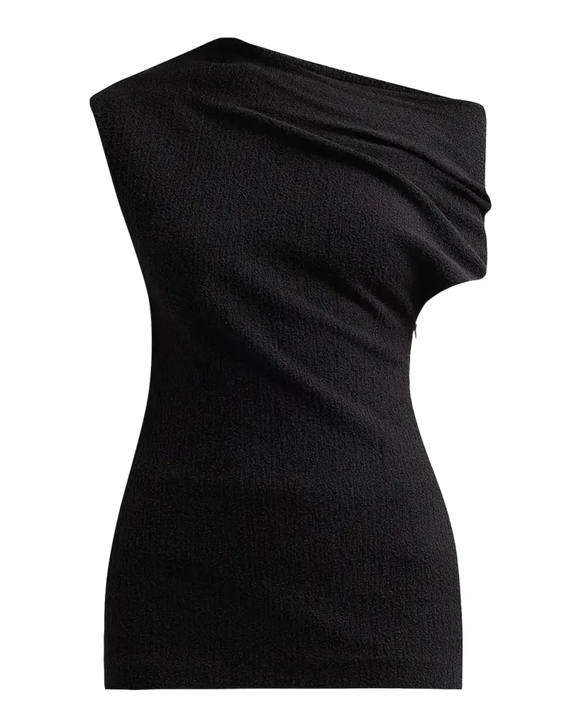 Draped One-Shoulder Top