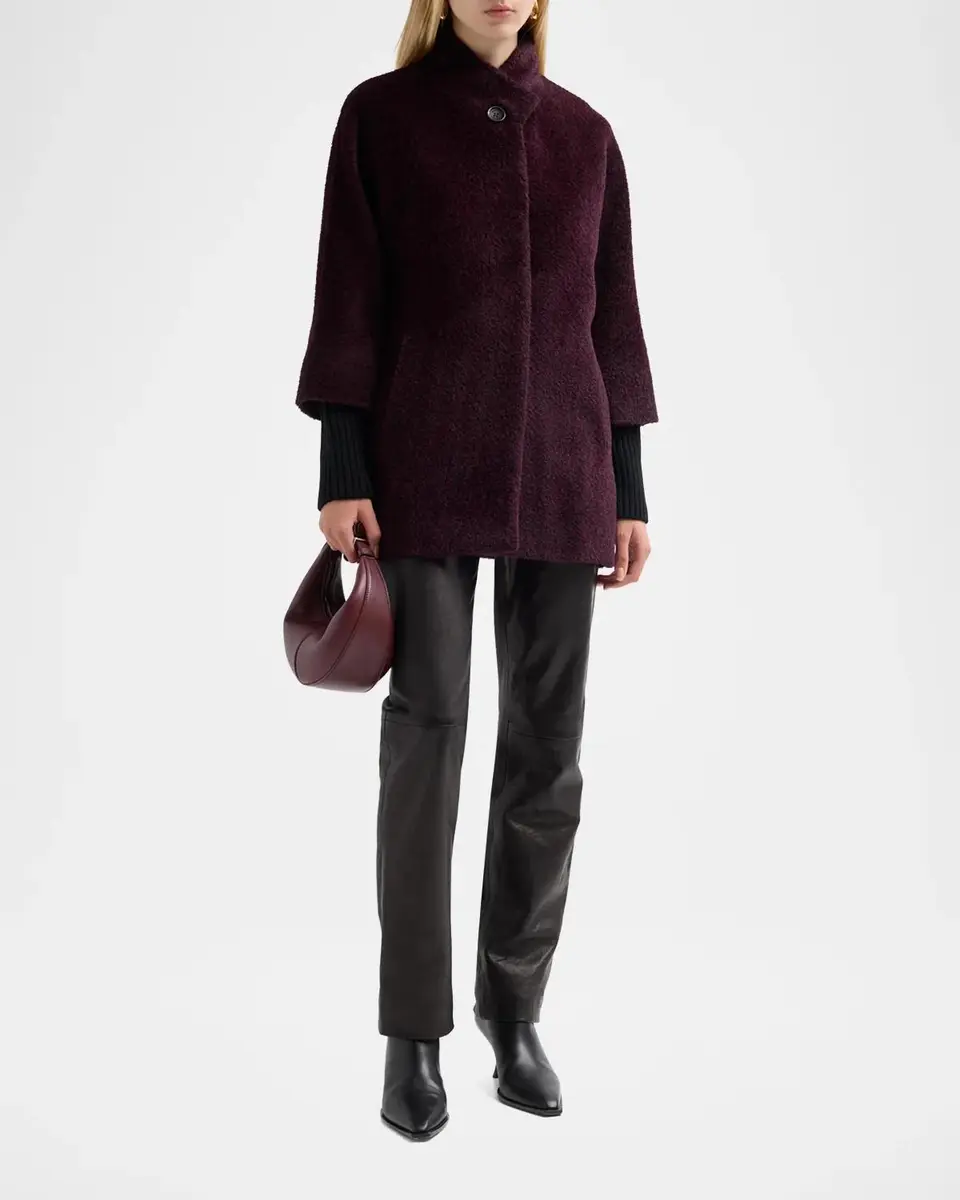Cinzia Rocca Three-Quarter-Length-Sleeve Coat | Thumbnail 2 Cinzia Rocca Three-Quarter-Length-Sleeve Coat | Thumbnail 2