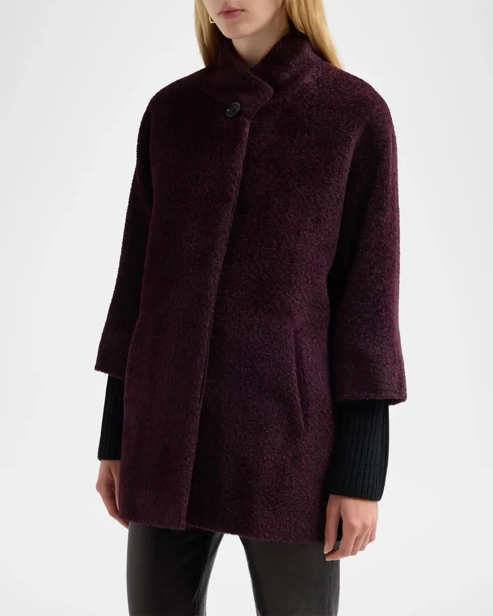 Cinzia Rocca Three-Quarter-Length-Sleeve Coat | Thumbnail 4 Cinzia Rocca Three-Quarter-Length-Sleeve Coat | Thumbnail 4
