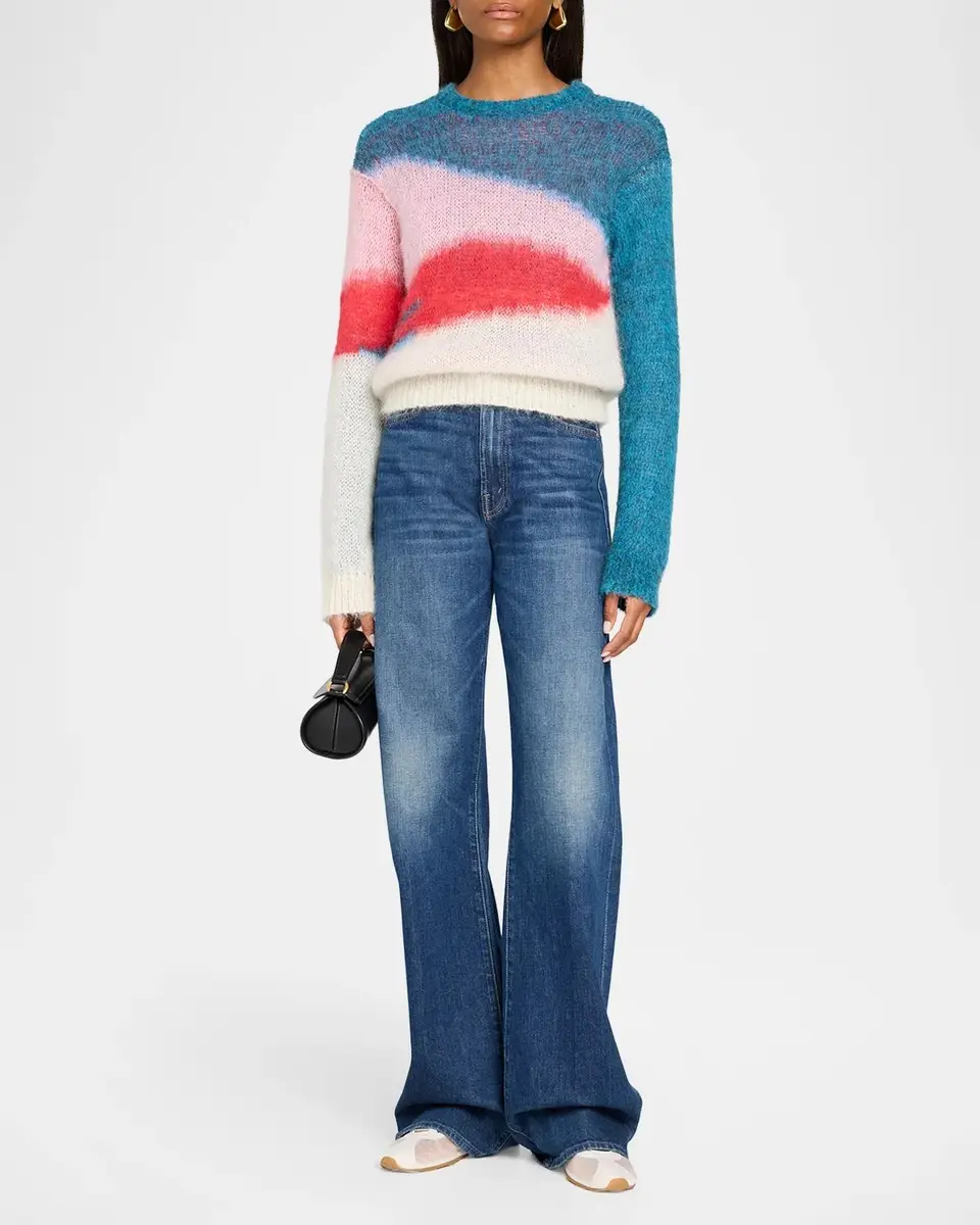 Mother The Moodswing Colorblocked Mohair-Blend Sweater | Thumbnail 2 Mother The Moodswing Colorblocked Mohair-Blend Sweater | Thumbnail 2