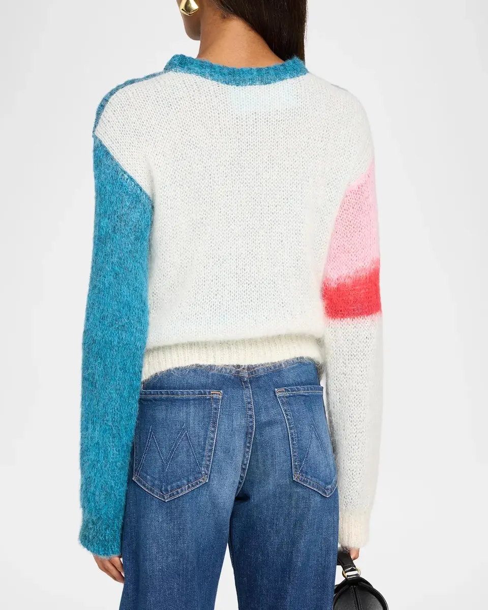 Mother The Moodswing Colorblocked Mohair-Blend Sweater | Thumbnail 3 Mother The Moodswing Colorblocked Mohair-Blend Sweater | Thumbnail 3
