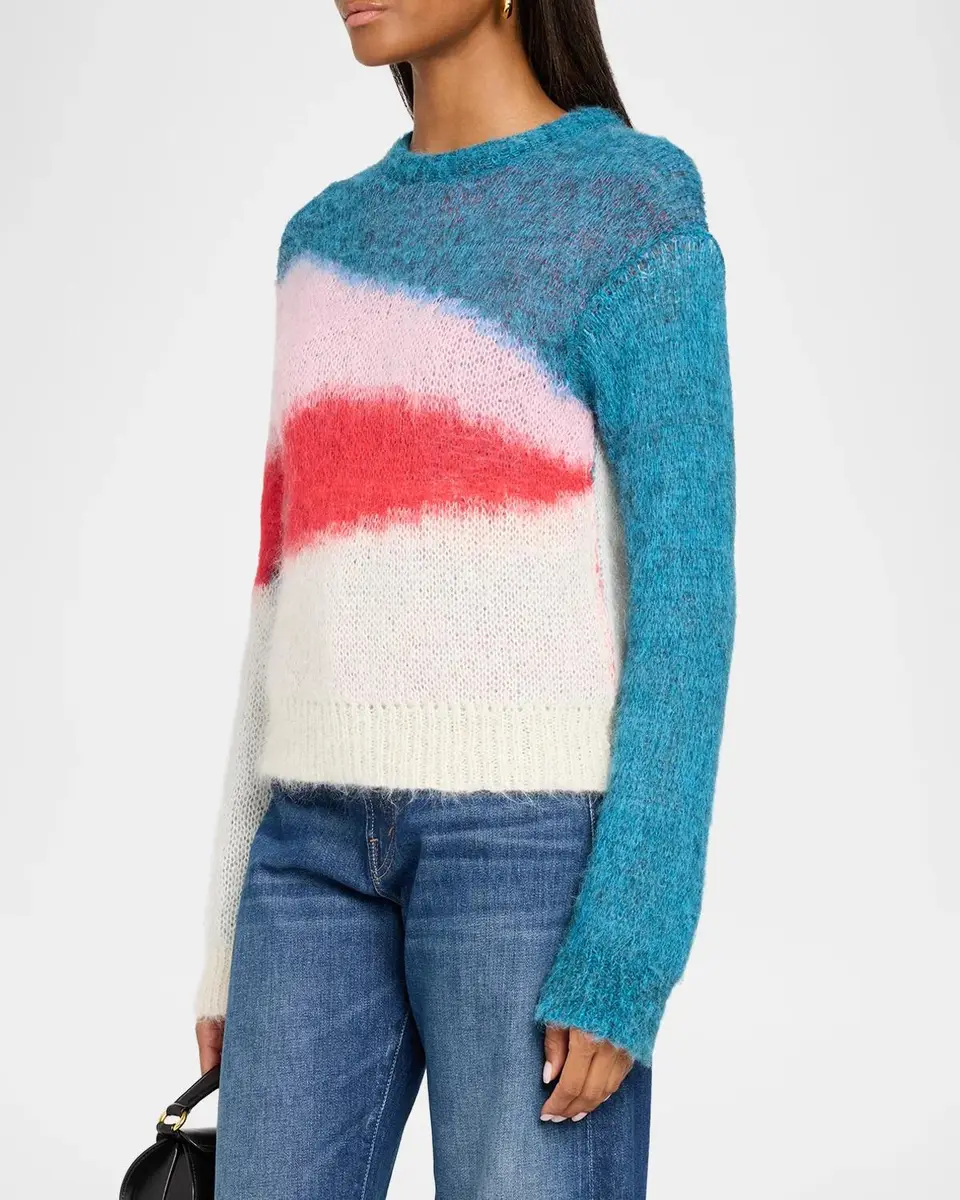 Mother The Moodswing Colorblocked Mohair-Blend Sweater | Thumbnail 4 Mother The Moodswing Colorblocked Mohair-Blend Sweater | Thumbnail 4