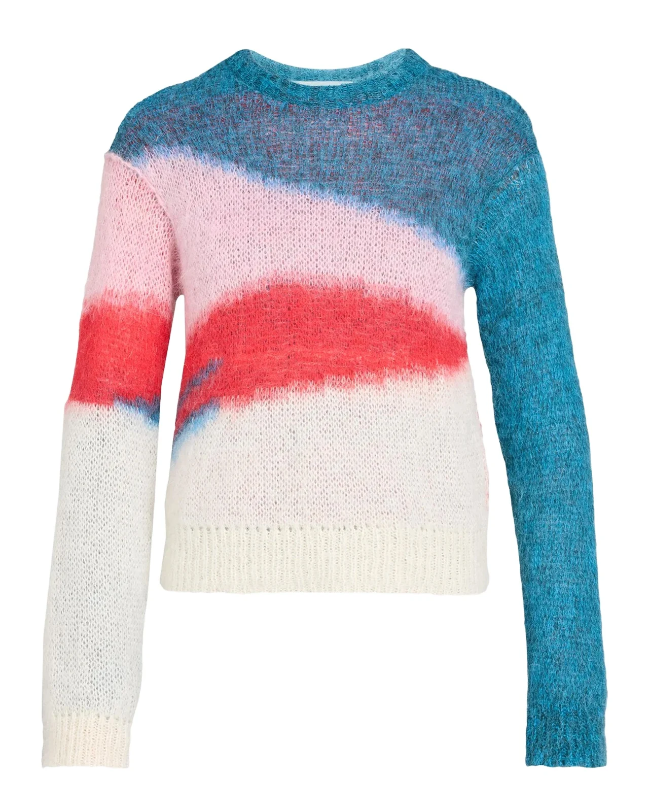 Mother The Moodswing Colorblocked Mohair-Blend Sweater