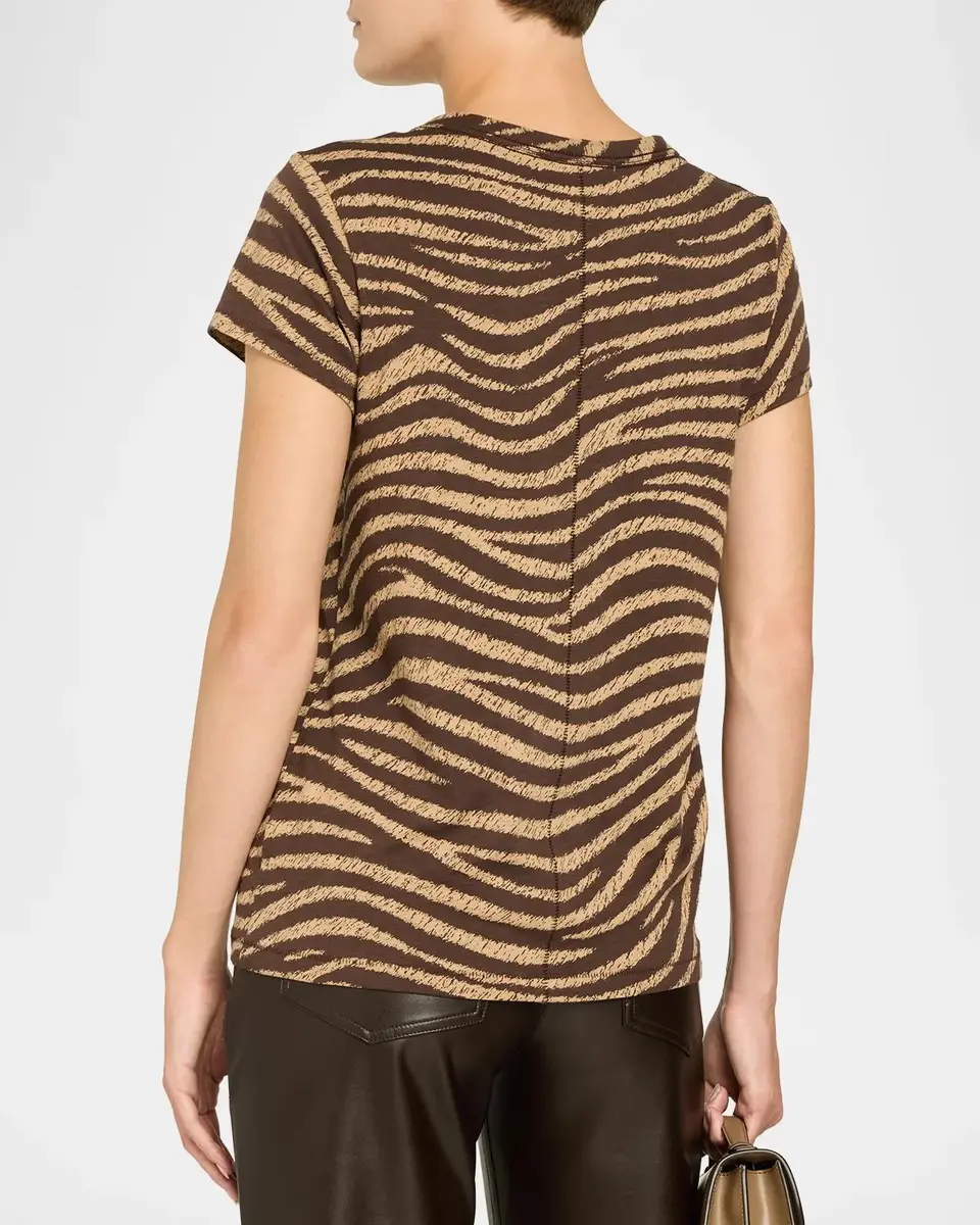 rag & bone All Over Zebra Cotton T-Shirt | Thumbnail 3