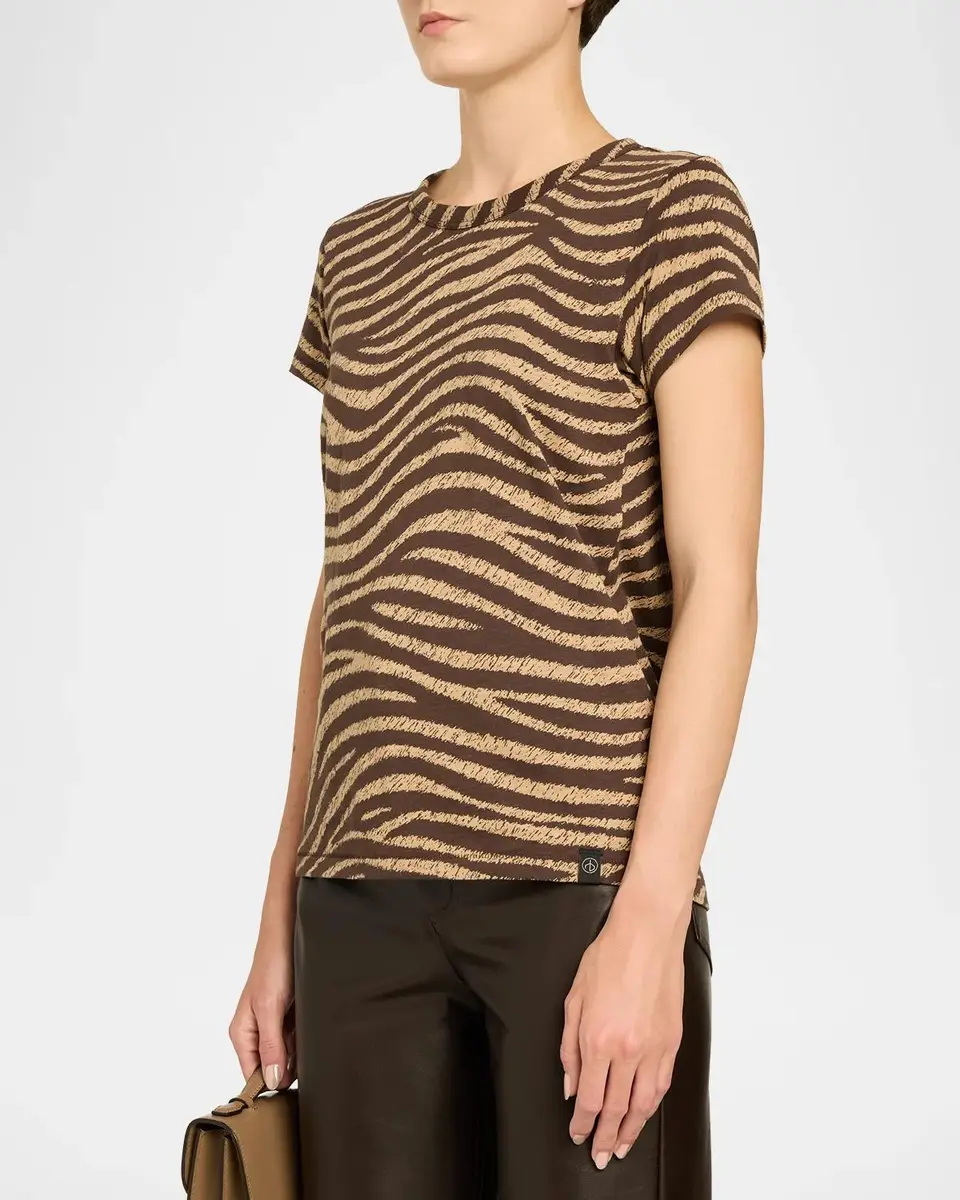 rag & bone All Over Zebra Cotton T-Shirt | Thumbnail 4