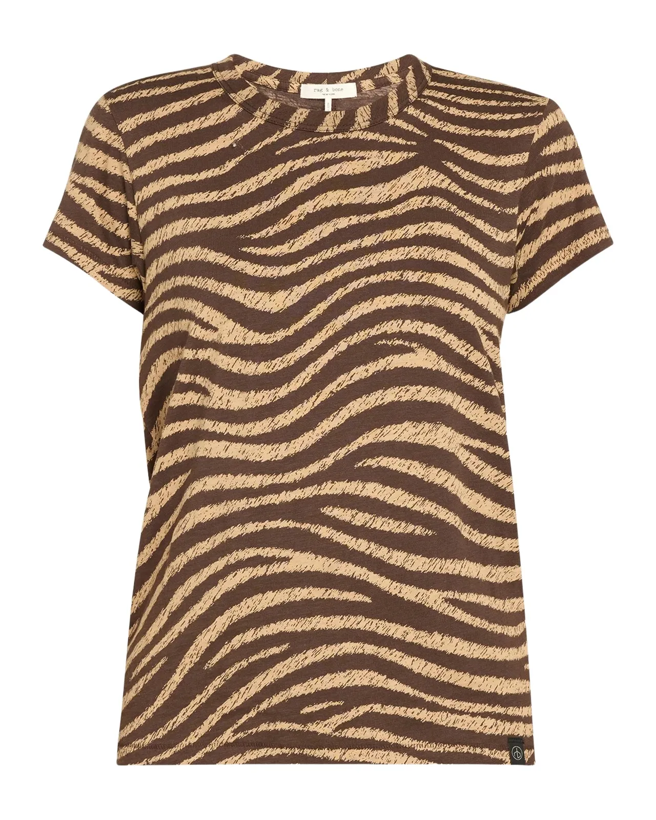 rag & bone All Over Zebra Cotton T-Shirt