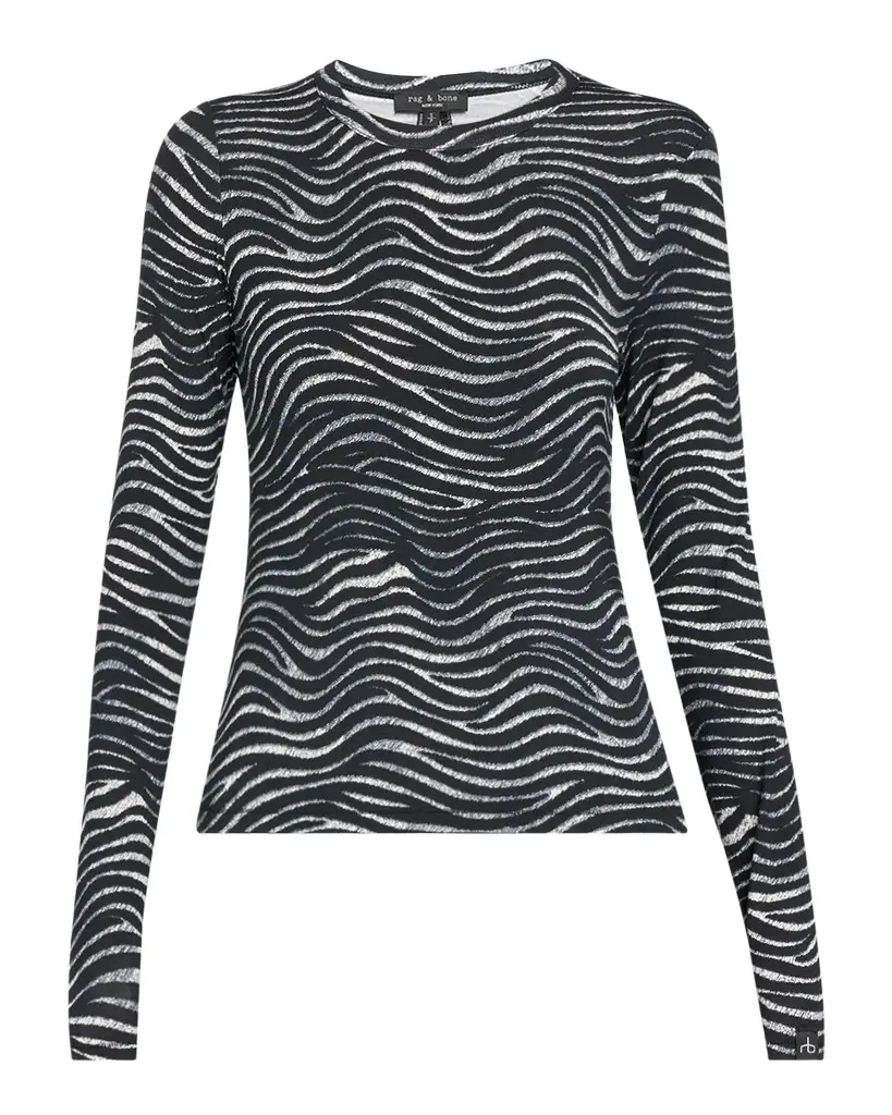 Luca Zebra Long-Sleeve Top