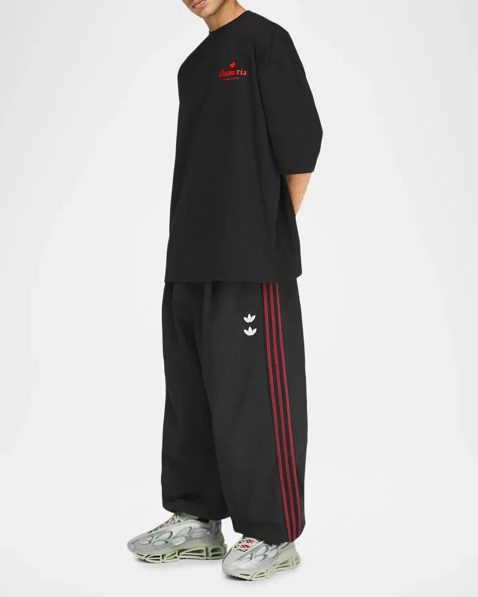 Adidas Men's x Willy Chavarria Dark Rose Cotton T-Shirt | Thumbnail 2 Adidas Men's x Willy Chavarria Dark Rose Cotton T-Shirt | Thumbnail 2