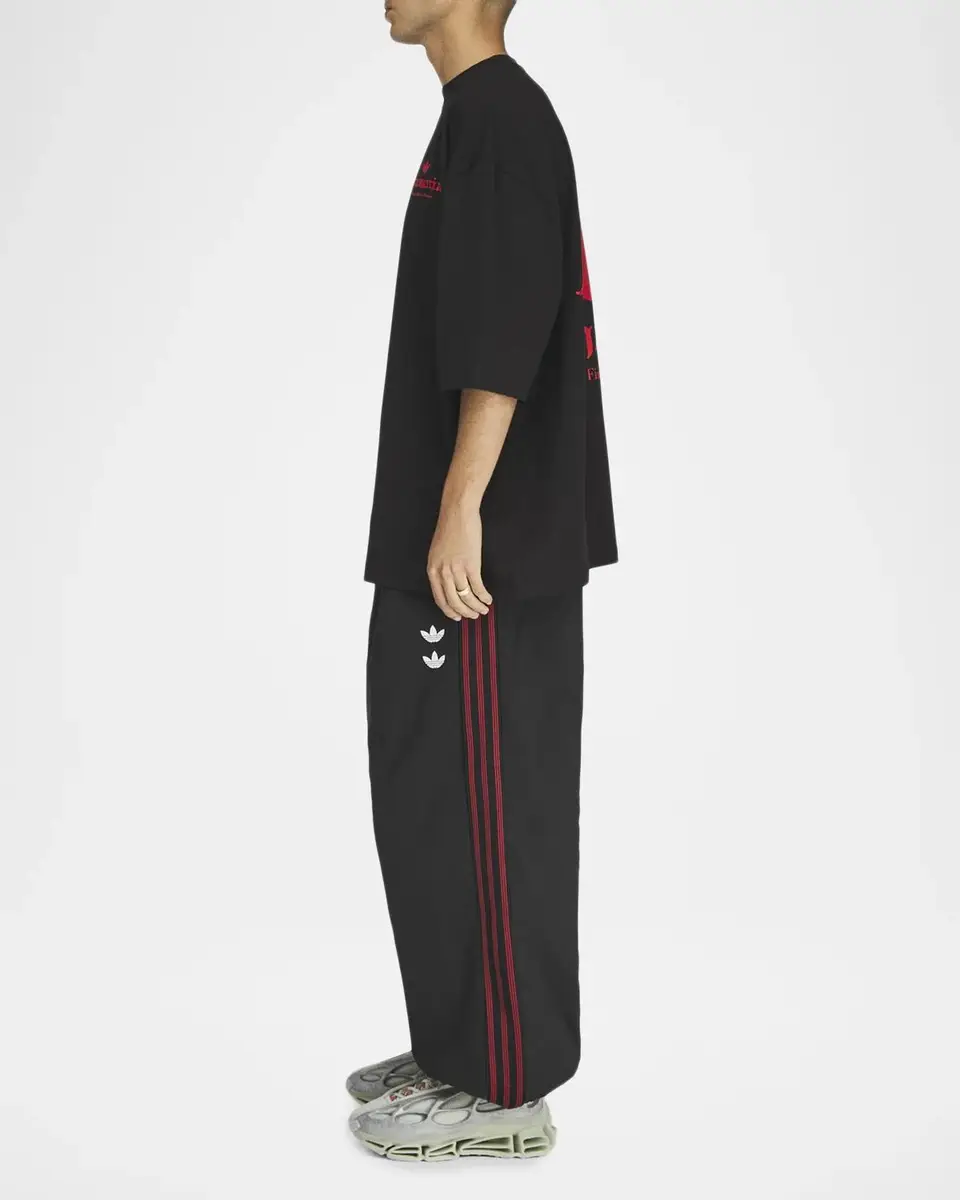 Adidas Men's x Willy Chavarria Dark Rose Cotton T-Shirt | Thumbnail 6 Adidas Men's x Willy Chavarria Dark Rose Cotton T-Shirt | Thumbnail 6