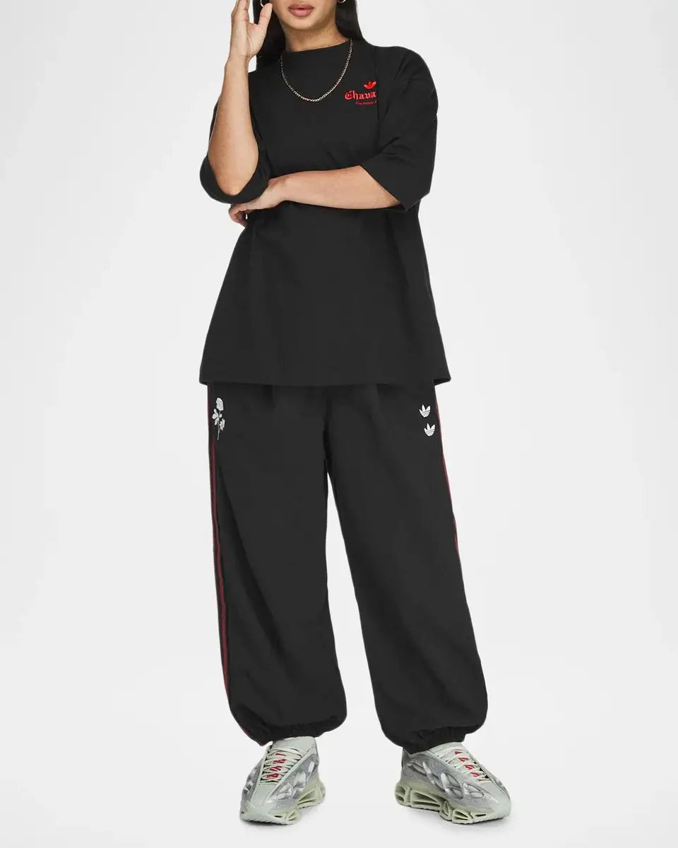 Adidas Men's x Willy Chavarria Dark Rose Cotton T-Shirt | Thumbnail 7 Adidas Men's x Willy Chavarria Dark Rose Cotton T-Shirt | Thumbnail 7