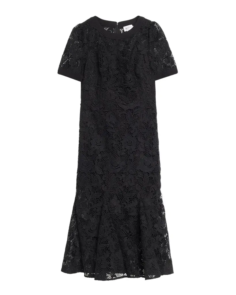Milly Ailany Lace Mermaid Midi Dress