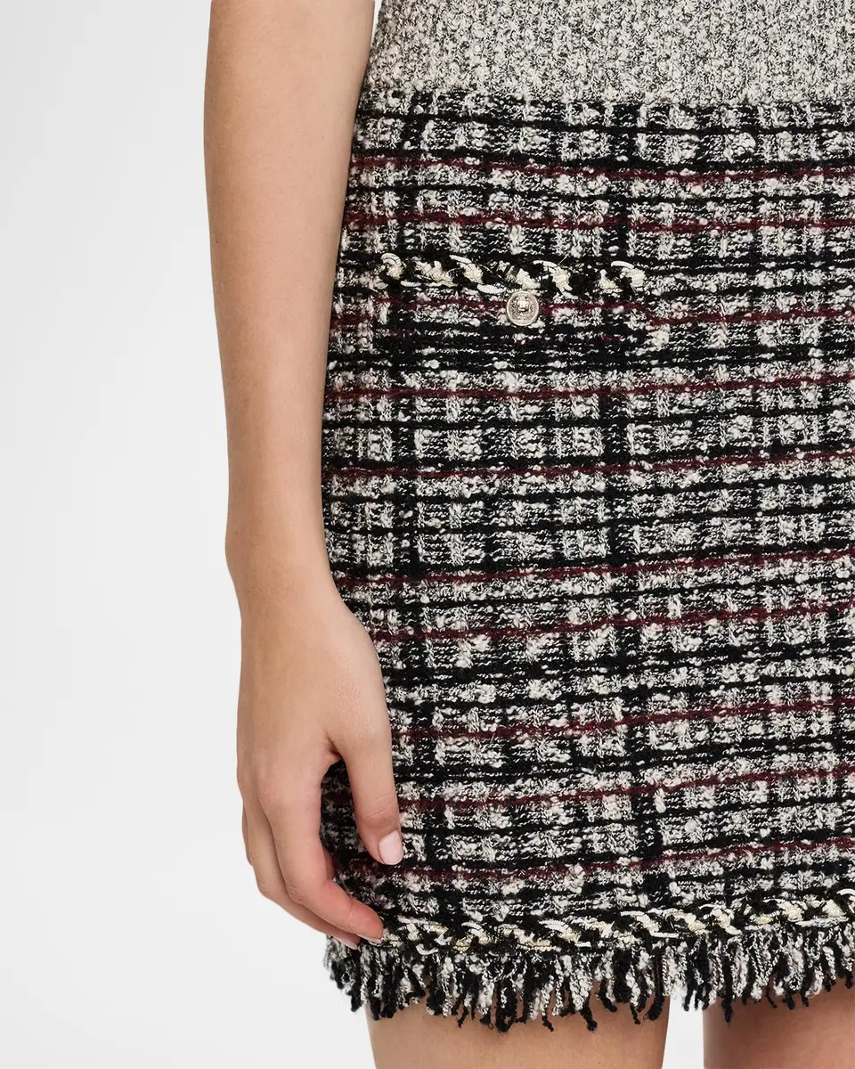 Milly Dove Tweed Fringe Mini Skirt | Thumbnail 5 Milly Dove Tweed Fringe Mini Skirt | Thumbnail 5