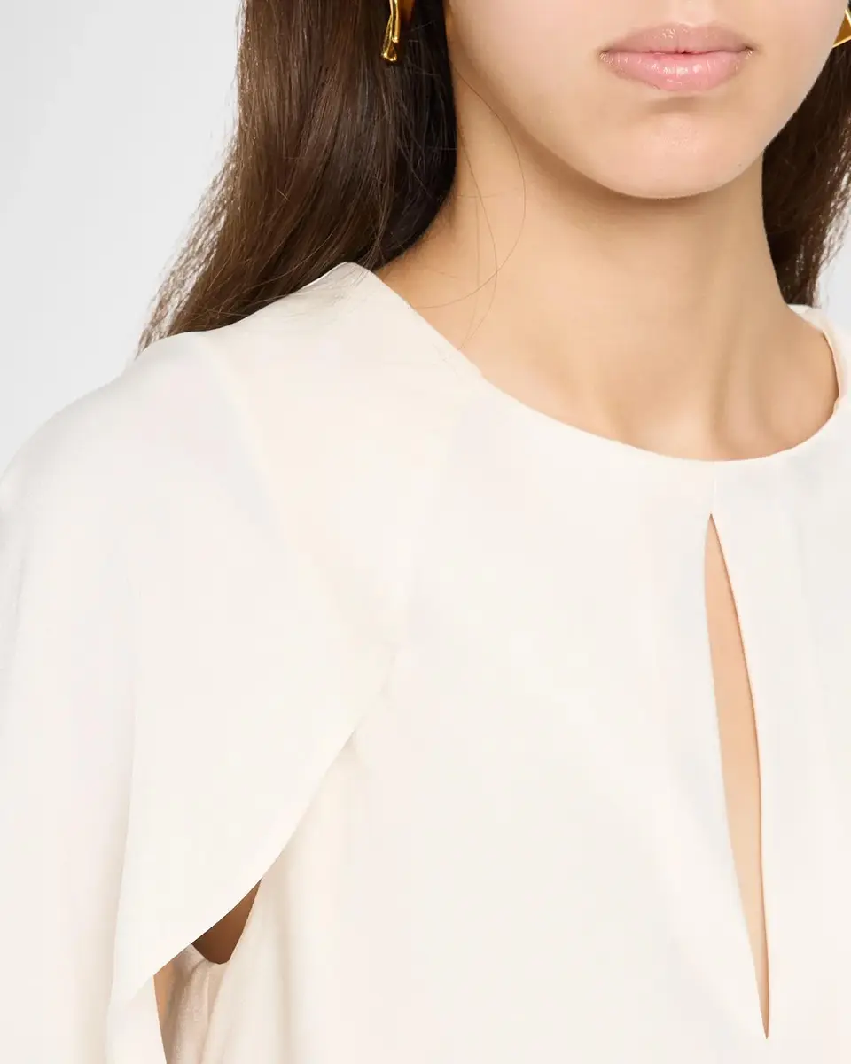 Simkhai Lauren Satin Cape Top | Thumbnail 5 Simkhai Lauren Satin Cape Top | Thumbnail 5