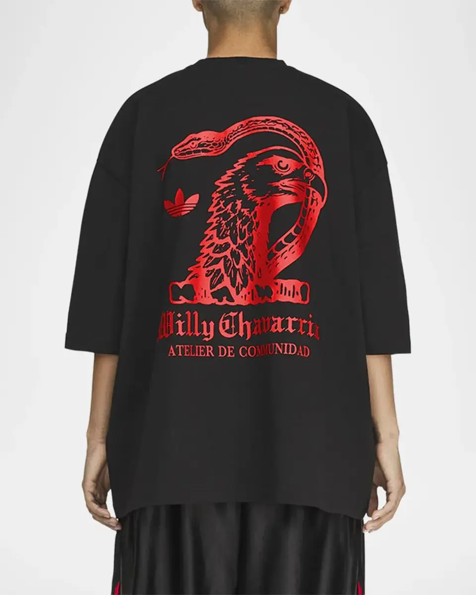 Adidas Men's x Willy Chavarria Atelier Cotton T-Shirt | Thumbnail 3 Adidas Men's x Willy Chavarria Atelier Cotton T-Shirt | Thumbnail 3