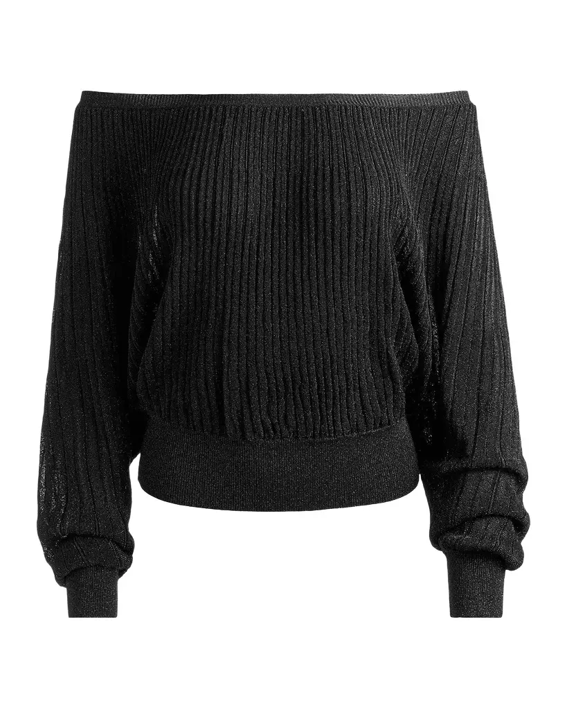 Alice + Olivia Cyril Pleated Off-Shoulder Top