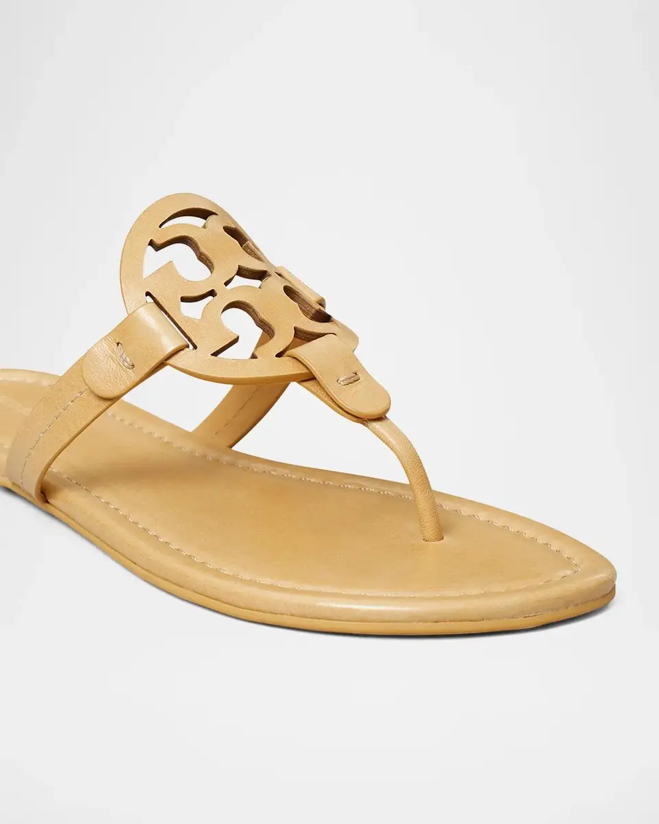 Tory Burch Miller Leather Logo Thong Sandals | Thumbnail 3