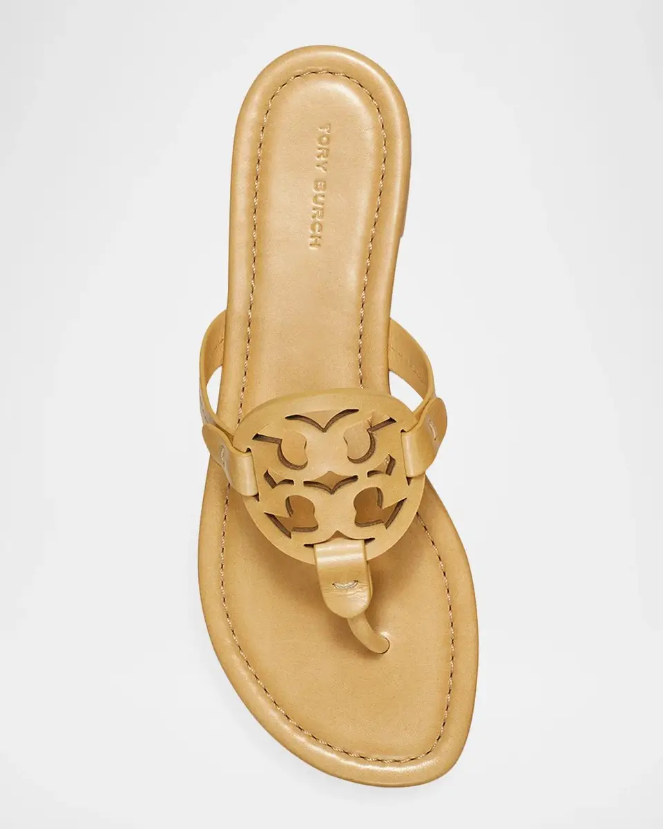 Tory Burch Miller Leather Logo Thong Sandals | Thumbnail 4