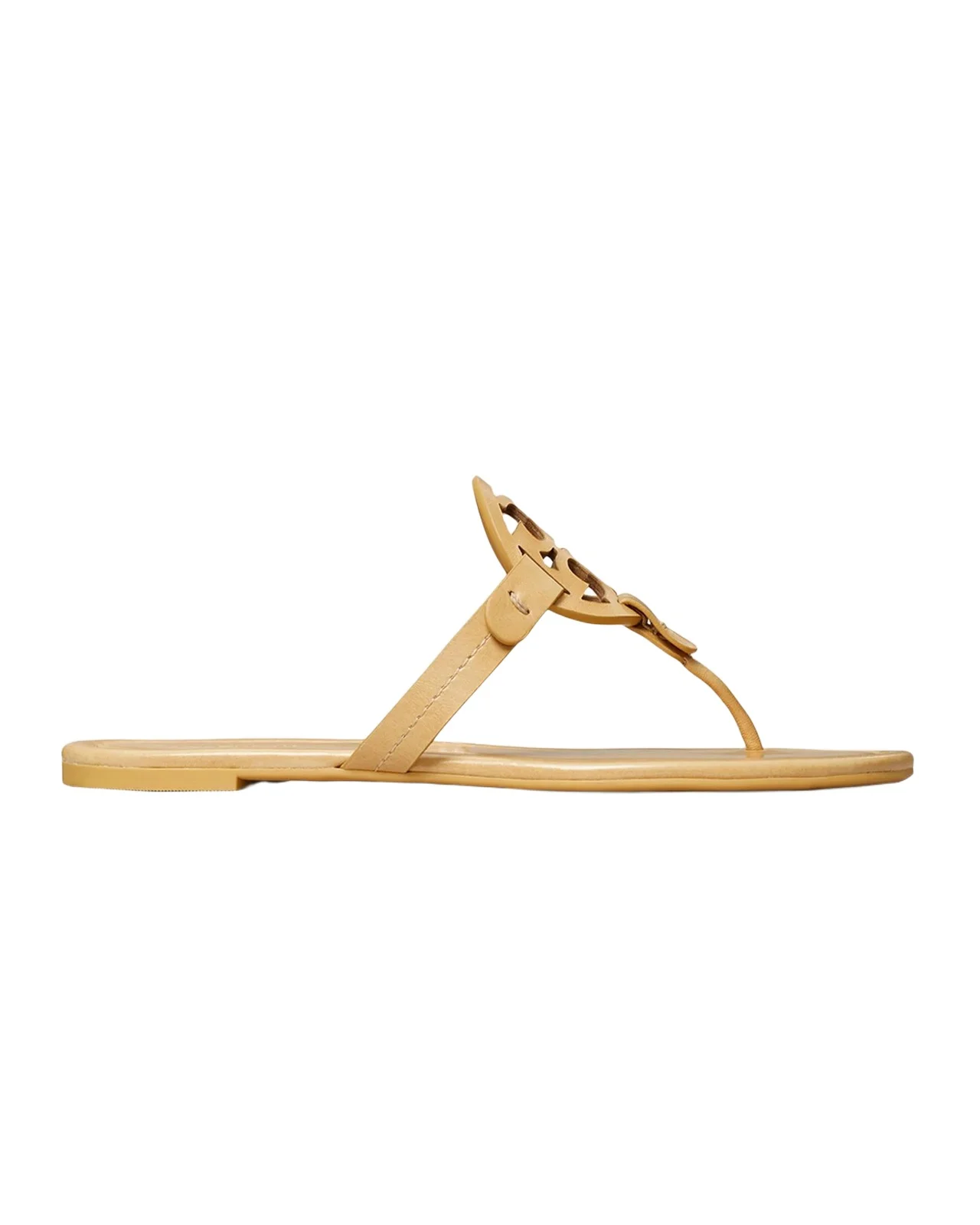 Tory Burch Miller Leather Logo Thong Sandals
