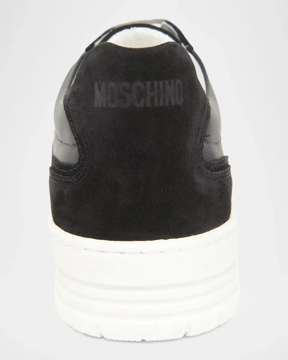 MOSCHINO Leather Low-Top Sneakers | Thumbnail 3 MOSCHINO Leather Low-Top Sneakers | Thumbnail 3