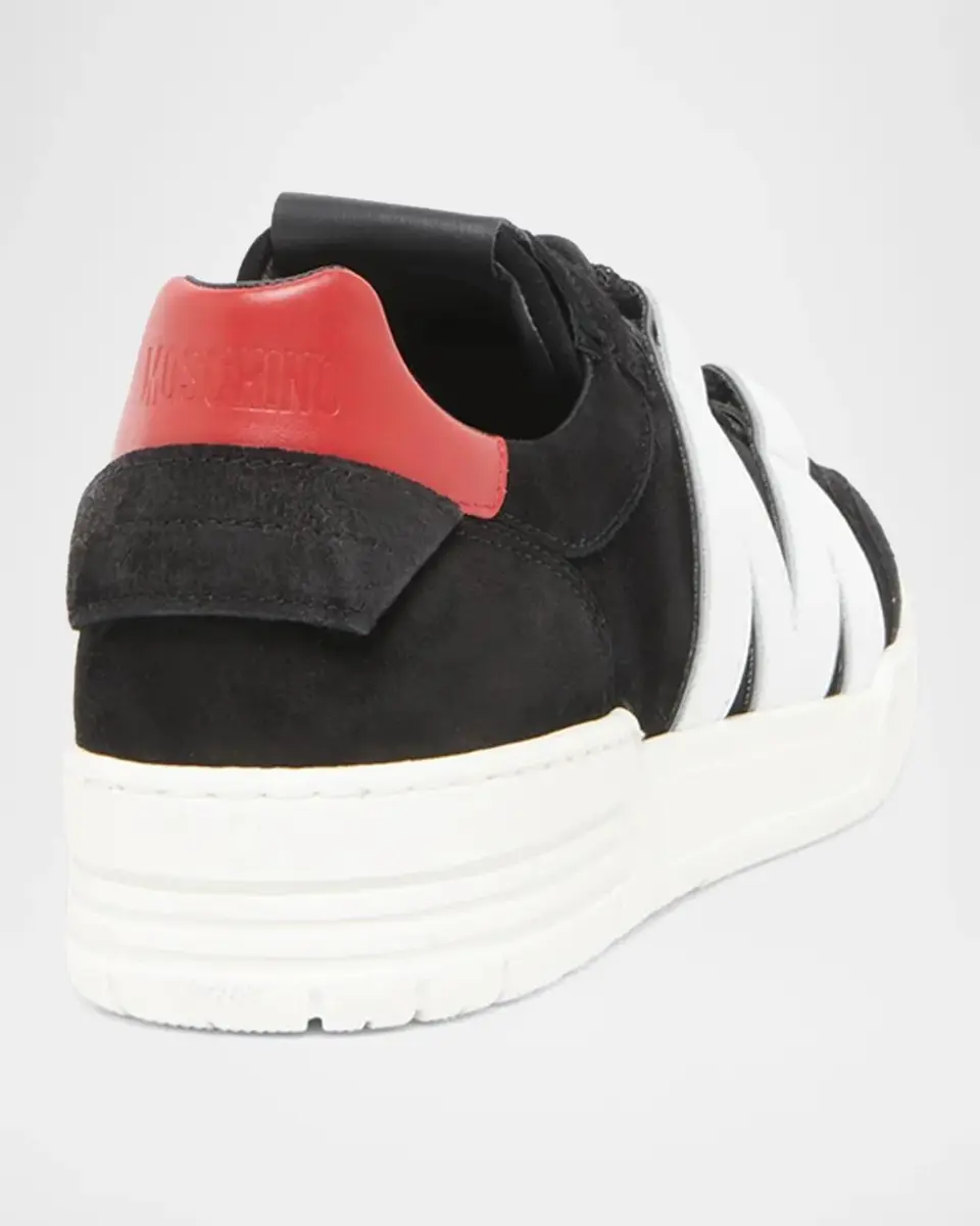 MOSCHINO Logo Suede Low-Top Sneakers | Thumbnail 2