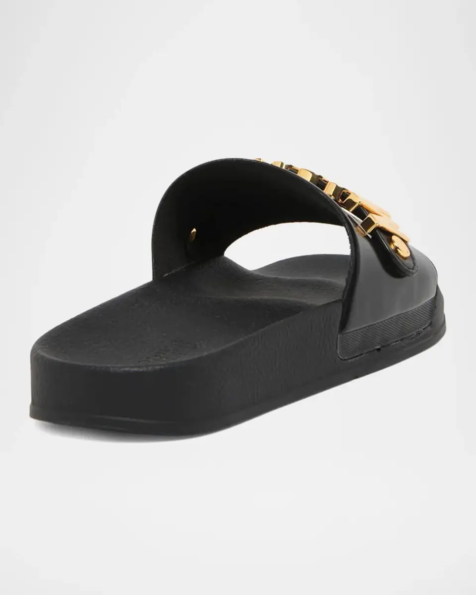 MOSCHINO Logo Pool Slides | Thumbnail 2 MOSCHINO Logo Pool Slides | Thumbnail 2