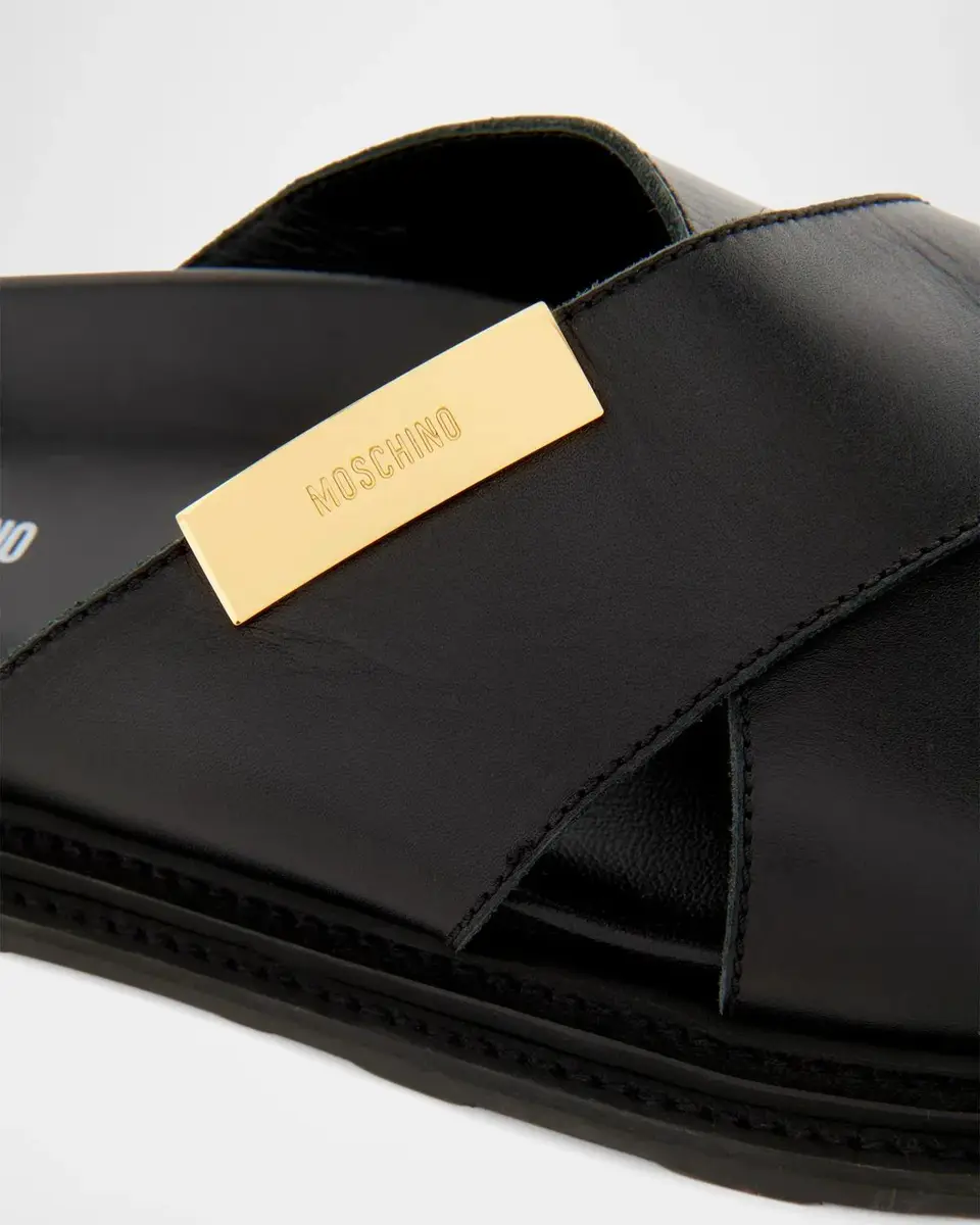 MOSCHINO Faux-Leather Mule Sandals | Thumbnail 3 MOSCHINO Faux-Leather Mule Sandals | Thumbnail 3