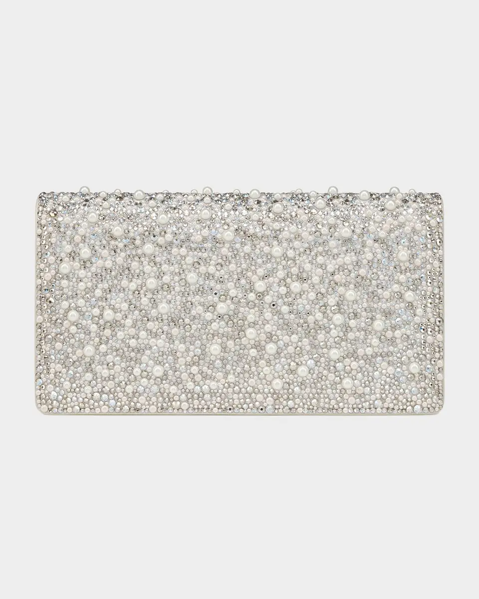 Christian Louboutin Bettina Clutch Bag in Strass & Pearly Suede | Thumbnail 3 Christian Louboutin Bettina Clutch Bag in Strass & Pearly Suede | Thumbnail 3