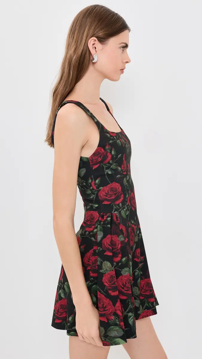 Alice + Olivia Vera Drop Waist Flare Mini Dress | Thumbnail 4 Alice + Olivia Vera Drop Waist Flare Mini Dress | Thumbnail 4