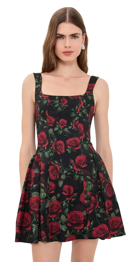 Vera Drop Waist Flare Mini Dress Vera Drop Waist Flare Mini Dress