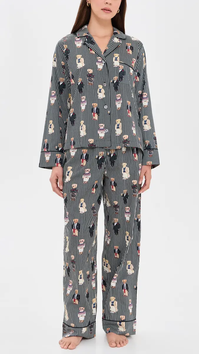 Polo Ralph Lauren Madison All Over Bear Pajama Set | Thumbnail 2