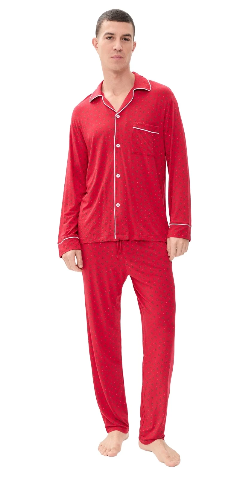 Eberjey William Printed Long Pajama Set