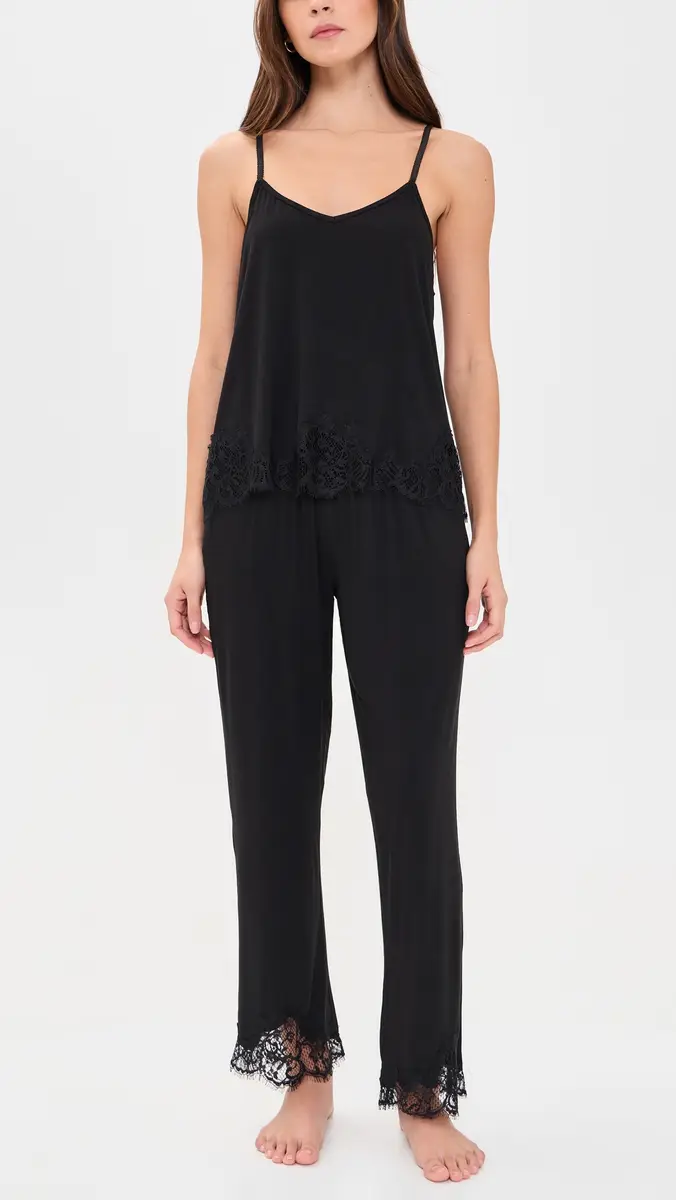Flora Nikrooz Solid Bamboo Knit Cami Pant Set | Thumbnail 2