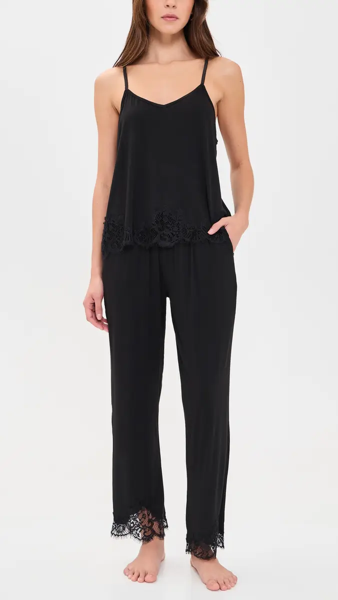 Flora Nikrooz Solid Bamboo Knit Cami Pant Set | Thumbnail 5