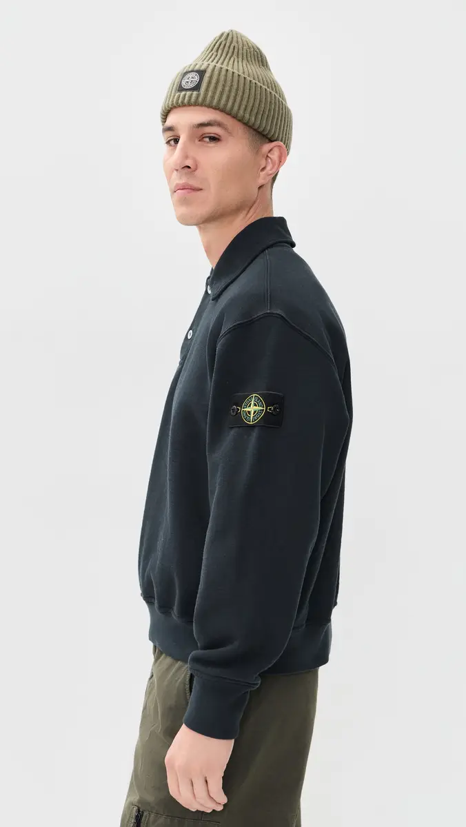 Stone Island Polo Sweatshirt | Thumbnail 4 Stone Island Polo Sweatshirt | Thumbnail 4