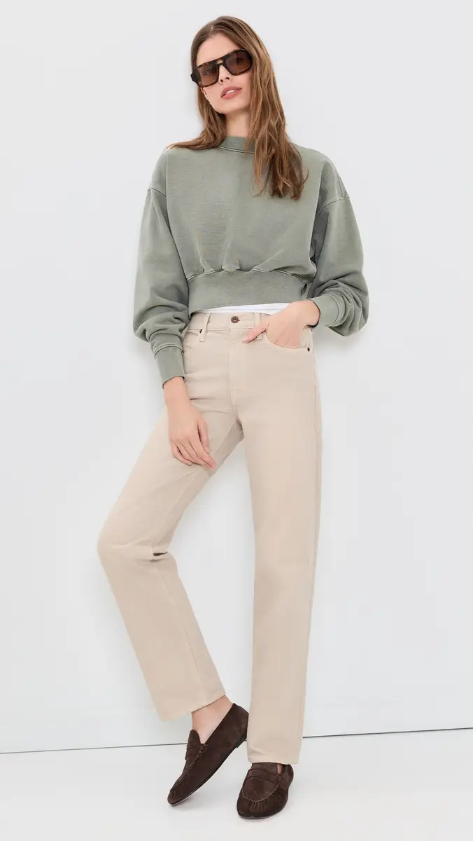 SLVRLAKE Crop Crew Neck Sweatshirt | Thumbnail 5