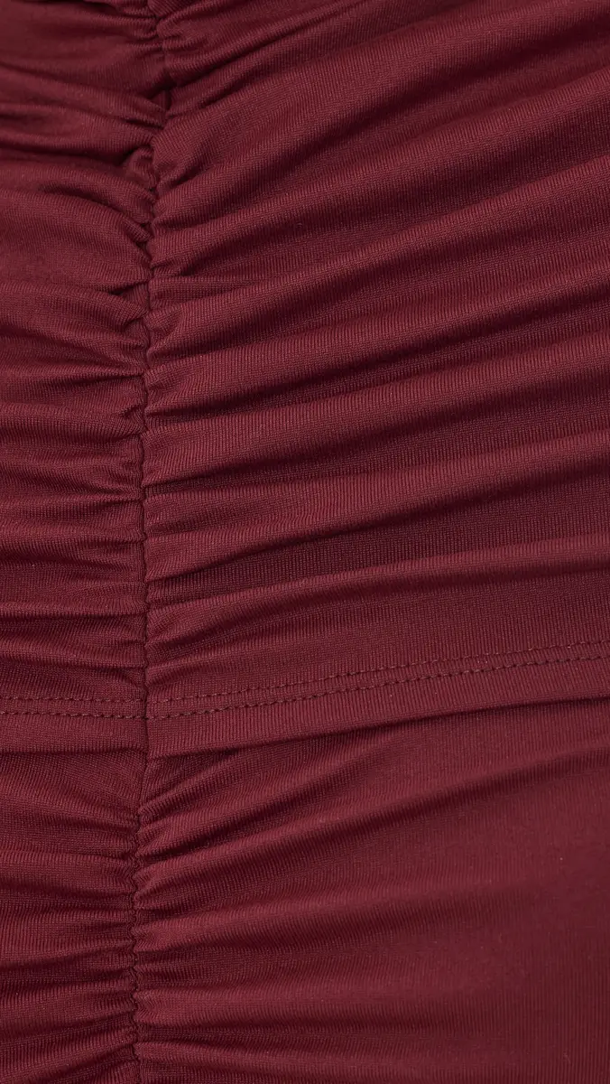 susana monaco Mock Neck Overlay Gathered Top | Thumbnail 6