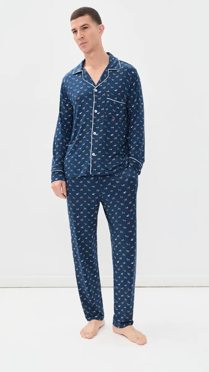Eberjey William Printed Long Pajama Set | Thumbnail 2 Eberjey William Printed Long Pajama Set | Thumbnail 2