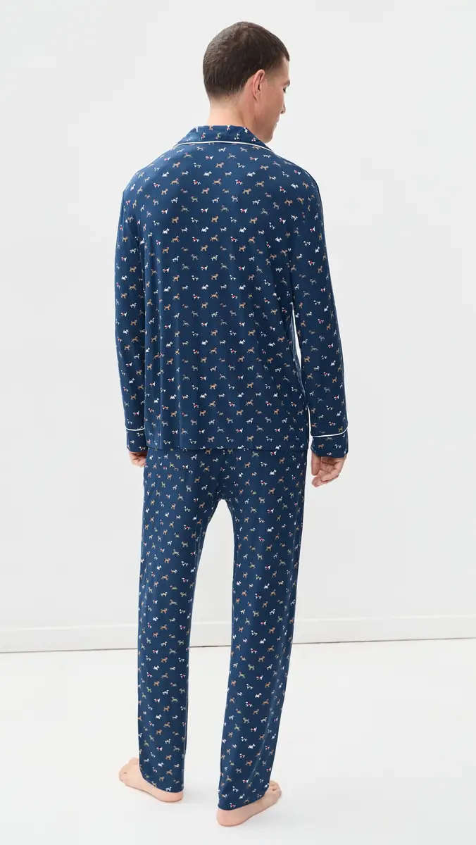 Eberjey William Printed Long Pajama Set | Thumbnail 3 Eberjey William Printed Long Pajama Set | Thumbnail 3