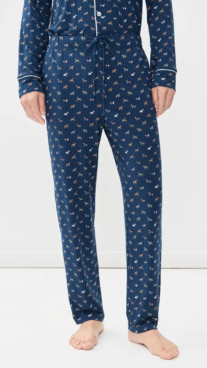 Eberjey William Printed Long Pajama Set | Thumbnail 5 Eberjey William Printed Long Pajama Set | Thumbnail 5