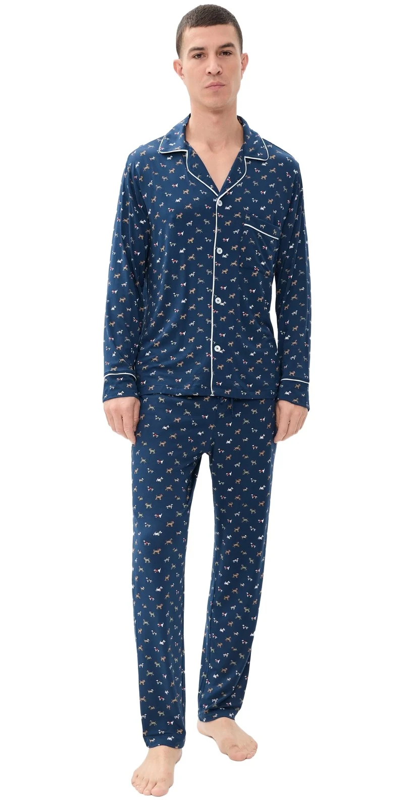 Eberjey William Printed Long Pajama Set