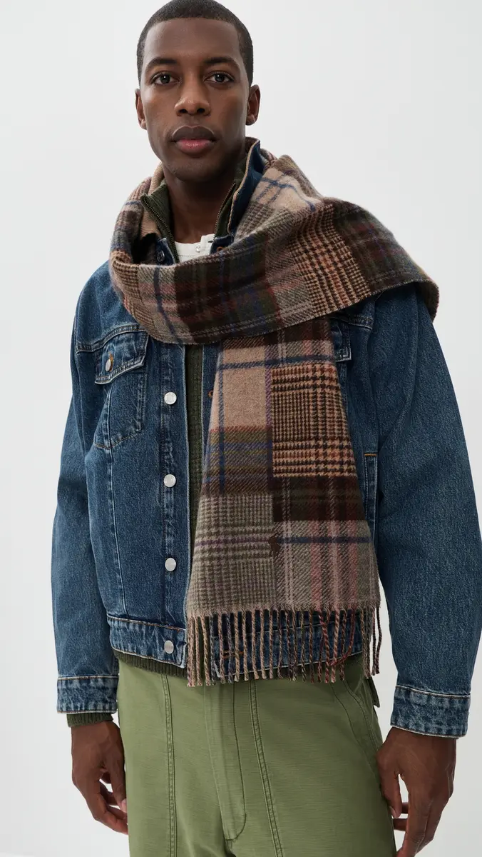 Polo Ralph Lauren Patchwork Scarf | Thumbnail 3 Polo Ralph Lauren Patchwork Scarf | Thumbnail 3