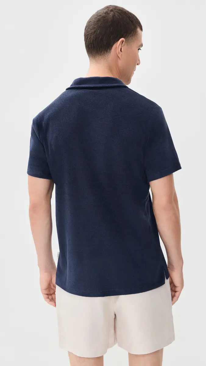 Onia Towel Terry Johnny Collar Polo | Thumbnail 3 Onia Towel Terry Johnny Collar Polo | Thumbnail 3