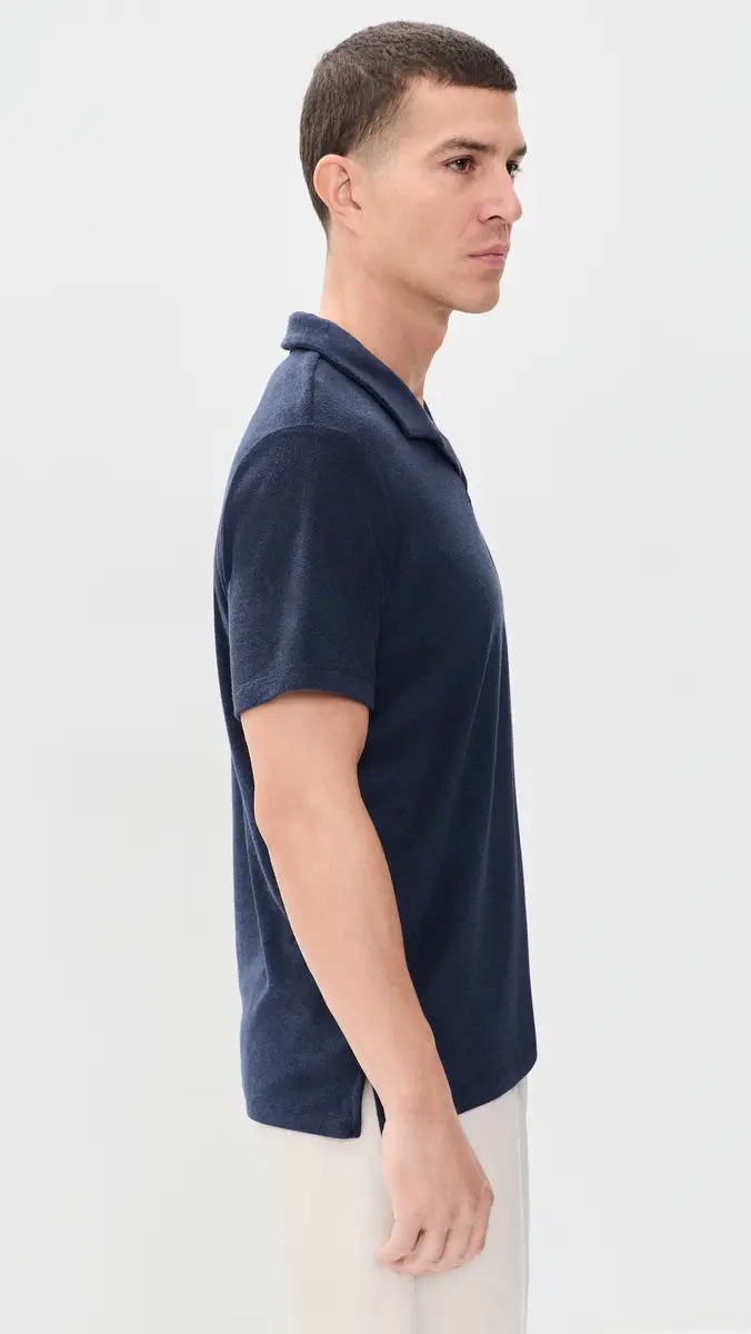 Onia Towel Terry Johnny Collar Polo | Thumbnail 4 Onia Towel Terry Johnny Collar Polo | Thumbnail 4