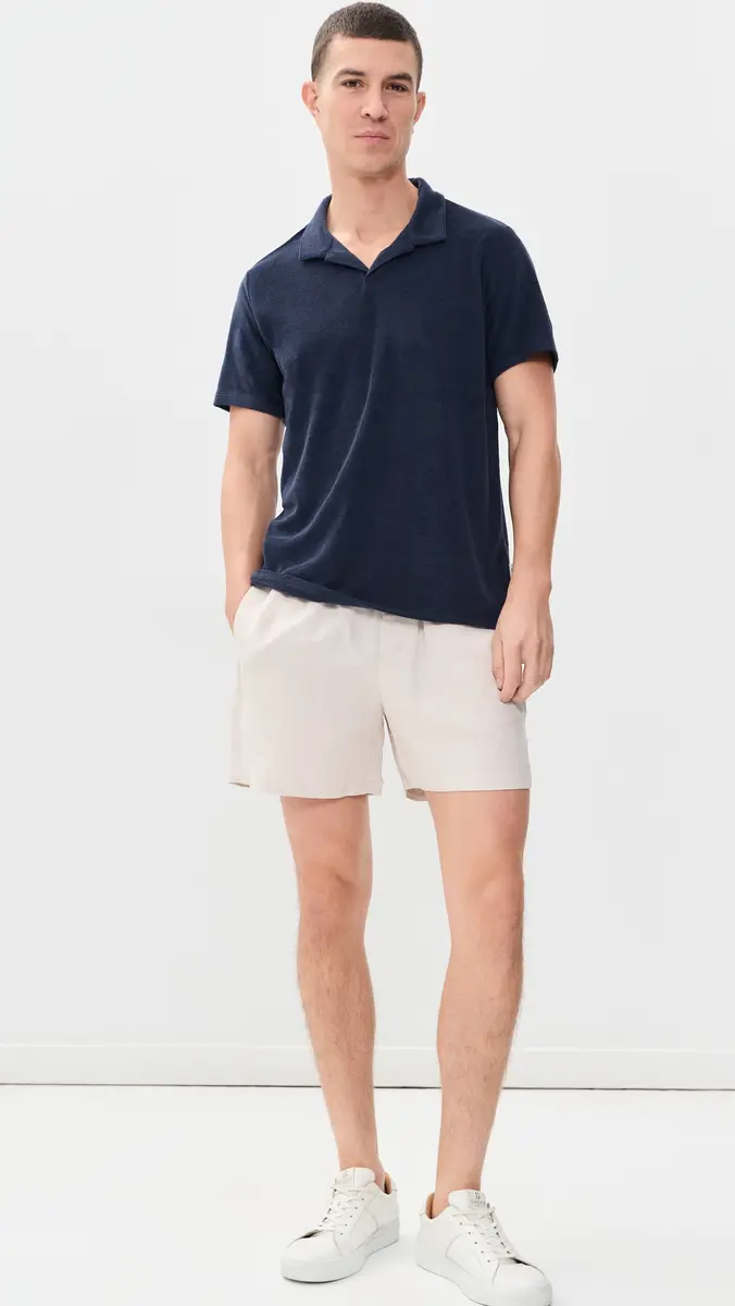 Onia Towel Terry Johnny Collar Polo | Thumbnail 5 Onia Towel Terry Johnny Collar Polo | Thumbnail 5