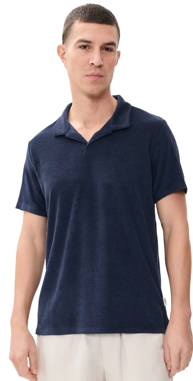 Onia Towel Terry Johnny Collar Polo