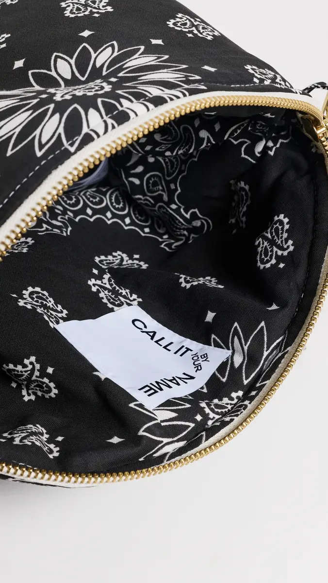 CALL IT BY YOUR NAME Large Happy Face Bandana Vanity Pouch | Thumbnail 5 CALL IT BY YOUR NAME Large Happy Face Bandana Vanity Pouch | Thumbnail 5
