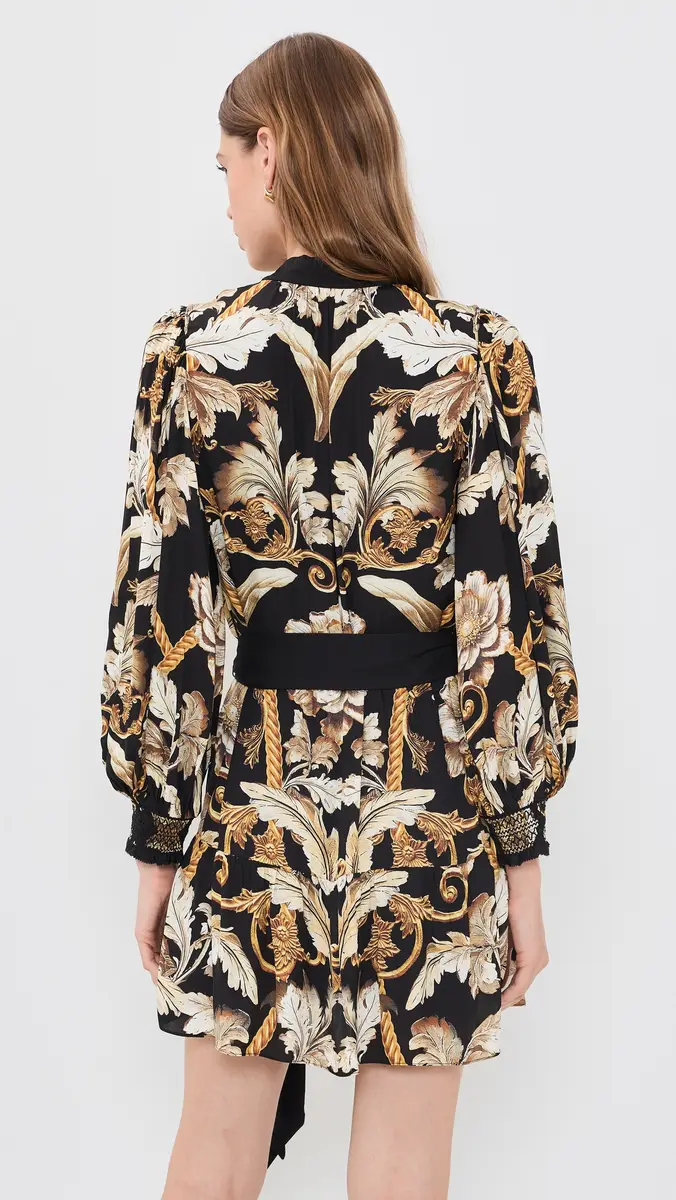 Alice + Olivia Antonette Tiered Mini Shirtdress | Thumbnail 3 Alice + Olivia Antonette Tiered Mini Shirtdress | Thumbnail 3