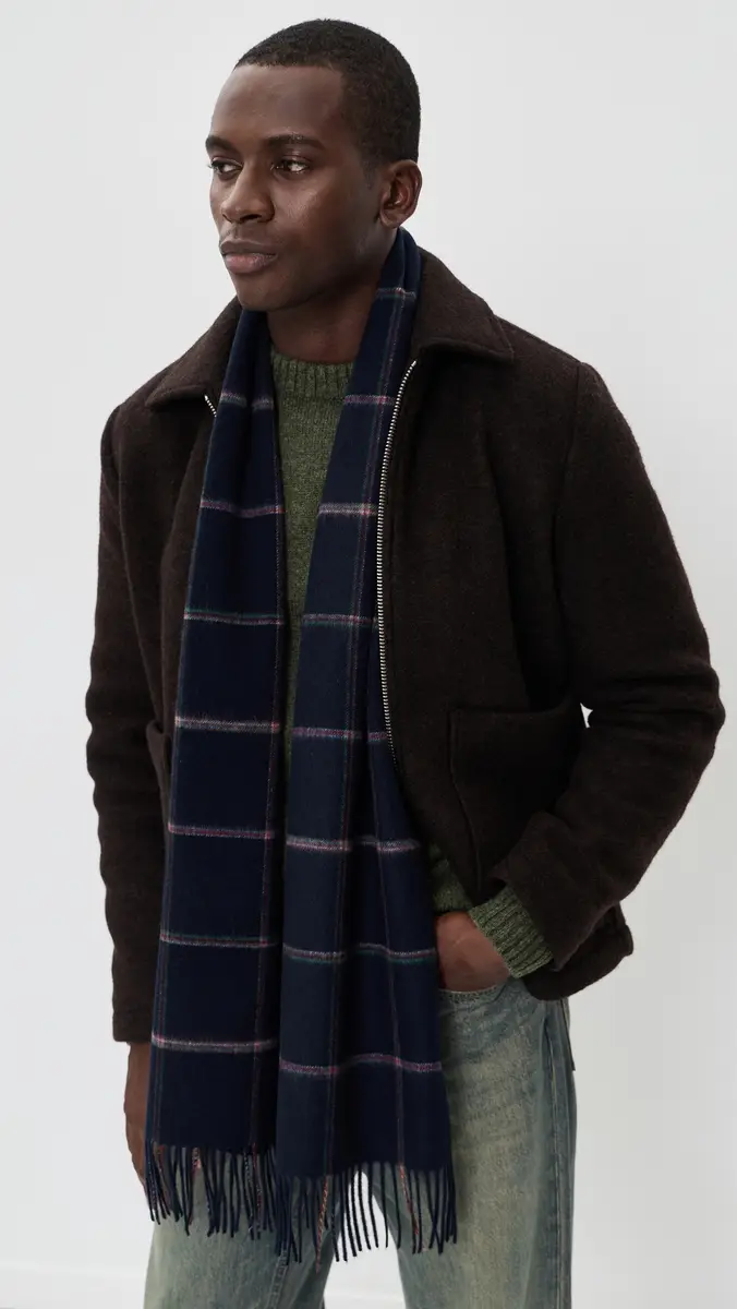 Paul Smith Signature Window Pane Scarf | Thumbnail 3 Paul Smith Signature Window Pane Scarf | Thumbnail 3